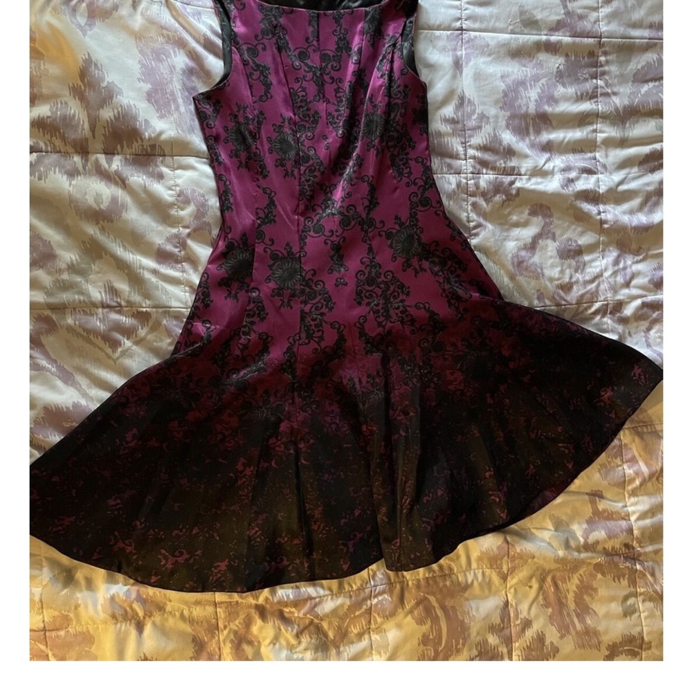 Elegant Black and Pink Dress